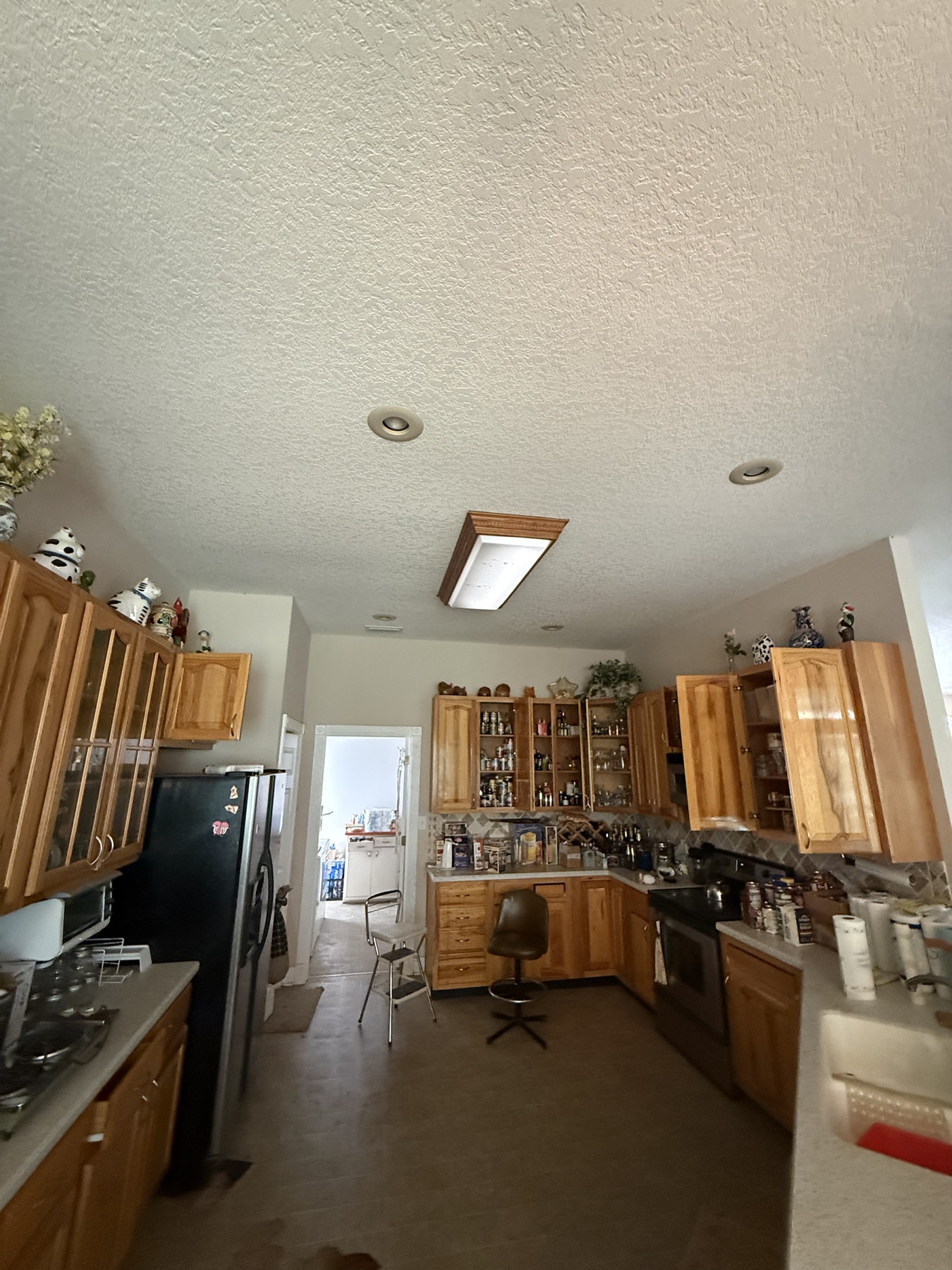 Wide view of the estate kitchen and household collection